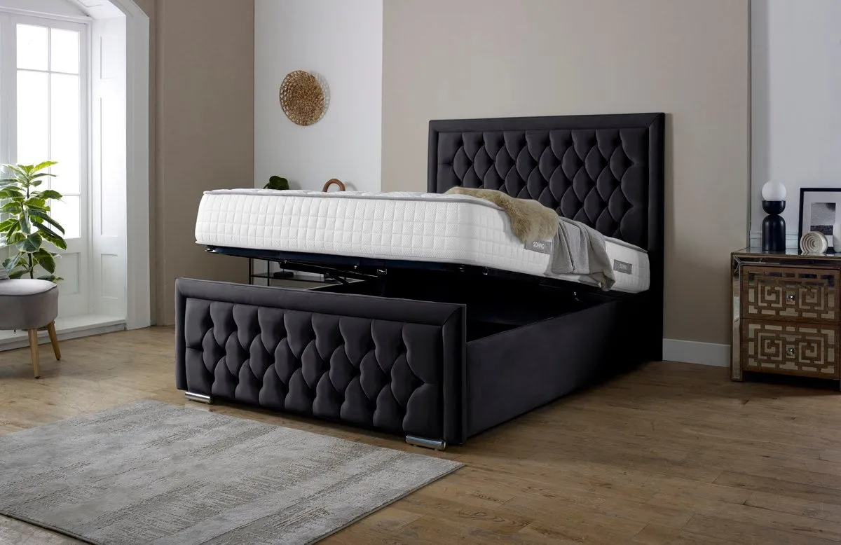 Valencia Upholstered Ottoman Bed